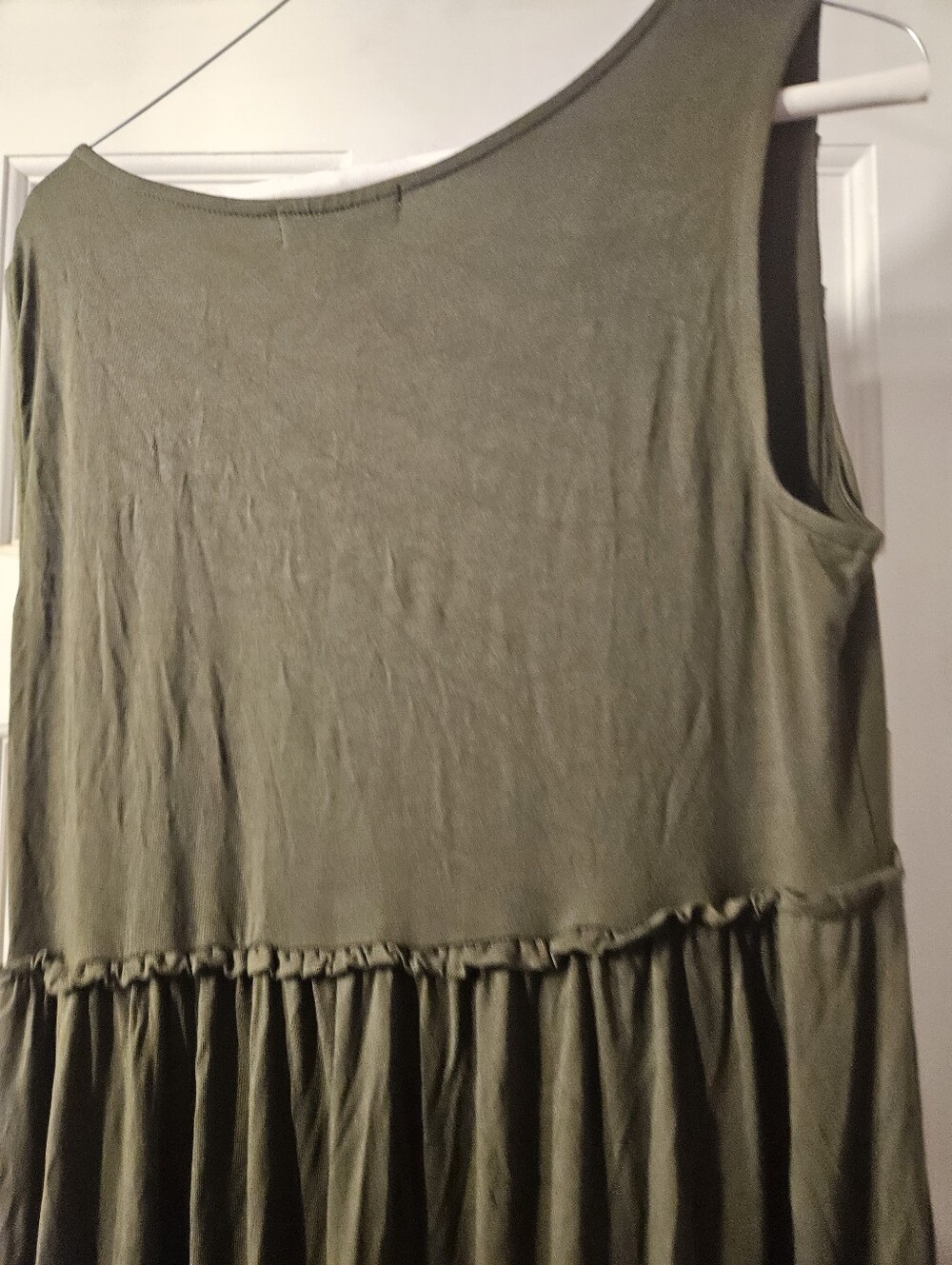 Coldwater Creek Olive Green Sleeveless Maxi Dress - Picture 9 of 11